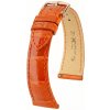 Kožený remienok Hirsch London L 04207077-7, oranžový, aligátorová koža, dĺžka L, Quick Release 19 mm Kožený remienok Hirsch London L 04207077-7, oranžový, aligátorová koža, dĺžka L, Quick Release 19 mm