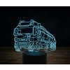 Beling 3D lampa,DAF CF450 fuel truck, 7 farebná K18 Beling 3D lampa,DAF CF450 fuel truck, 7 farebná K18