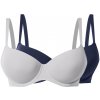 esmara® Dámska podprsenka Xxl, 2 kusy navy modrá/sivá, 85D (100398046) esmara® Dámska podprsenka Xxl, 2 kusy navy modrá/sivá, 85D (100398046)