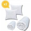 2x Celoročná prikrývka 140x200, antialergická, prešívaná + vankúš 70x80 2x Celoročná prikrývka 140x200, antialergická, prešívaná + vankúš 70x80