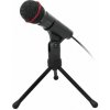 Stolní mikrofon C-TECH MIC-01, 3,5'' stereo jack, 2.5m MIC-01
