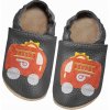 Detské barefoot papuče Hasič čierne do škôlky semišové 28/29 Detské barefoot papuče Hasič čierne do škôlky semišové 28/29