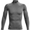 Pánske kompresné tričko Under Armour, HG ARMOUR COMP MOCK LS tmavo sivá, S Pánske kompresné tričko Under Armour, HG ARMOUR COMP MOCK LS tmavo sivá, S