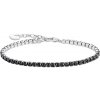 Thomas Sabo A2167-643-11-L21V Tennis Bracelet with Black Stones Silver