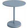 Muuto Stolík Linear Steel Café Table Ø70, pale blue