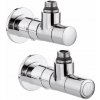 CALEFFI Radiátorové ventily HIGH-STYLE prevedenie prevedenie, pár, chróm CALEFFI Radiátorové ventily HIGH-STYLE prevedenie prevedenie, pár, chróm