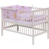 Dětská postýlka s kompletní výbavou Scarlett 120 x 60 cm - Mráček - růžová Dětská postýlka s kompletní výbavou Scarlett 120 x 60 cm - Mráček - růžová
