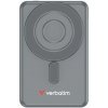 Verbatim magnetická bezdrátová powerbanka se stojánkem Charge 'n' Go 2C, 5000mAh, 2× USB-C, šedá Verbatim magnetická bezdrátová powerbanka se stojánkem Charge 'n' Go 2C, 5000mAh, 2× USB-C, šedá