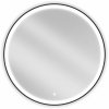 Mexen Esso, okrúhle LED podsvietené kúpeľňové zrkadlo 90 cm, 6000K, vykurovacia podložka proti zahmlievaniu, čierny rám, 9825-090-090-611-70 Mexen Esso, okrúhle LED podsvietené kúpeľňové zrkadlo 90 cm, 6000K, vykurovacia podložka proti zahmlievaniu, čierny rám, 9825-090-090-611-70