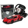 Diaľkovo ovládané Lamborghini Veneno Red 2.4G Pilot Volantové zvukové svetlá 1:24 Diaľkovo ovládané Lamborghini Veneno Red 2.4G Pilot Volantové zvukové svetlá 1:24