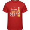 Premium Tričko - Zachráň vodu - pi pivo - Ohnivá červená - XXL - Pánske Premium Tričko - Zachráň vodu - pi pivo - Ohnivá červená - XXL - Pánske