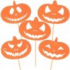 Dekoratívne toppery Dekolo 616539 tekvice 5 kusov Dekoratívne toppery Dekolo 616539 tekvice 5 kusov