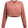 Under Armour UA Rival Terry OS Crop Crw-PNK 1382738-696 Under Armour UA Rival Terry OS Crop Crw-PNK 1382738-696