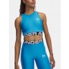 Dámske tielko Under Armour HeatGear Rib Tank Modrá XS Dámske tielko Under Armour HeatGear Rib Tank Modrá XS