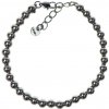 Glosery náramok z chirurgickej ocele, korálkový, zapínanie, 4-6mm Veľkosť korálok: 6mm, Obvod zápästia: M 17 cm Glosery náramok z chirurgickej ocele, korálkový, zapínanie, 4-6mm Veľkosť korálok: 6mm, Obvod zápästia: M 17 cm