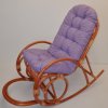 Nábytek PEGAS Polstr na houpací křeslo fialový melír Nábytek PEGAS Polstr na houpací křeslo fialový melír