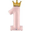 Fóliový balónik Číslice 1 Princezná 102 cm Fóliový balónik Číslice 1 Princezná 102 cm