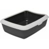 Trixie Mačacia toaleta s okrajom CLASSIC tmavosivá 37x15x47cm, Trixie Trixie Mačacia toaleta s okrajom CLASSIC tmavosivá 37x15x47cm, Trixie