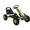 LEAN TOYS Šľapacia kára A-15 - nafukovacie kolesá - zelená LEAN TOYS Šľapacia kára A-15 - nafukovacie kolesá - zelená