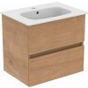 Ideal Standard i.life - Umývadlo so skrinkou 600 mm, prírodný dub Ideal Standard i.life - Umývadlo so skrinkou 600 mm, prírodný dub