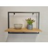 Wudboys Polička STEEL Rozměr: 60 x 12 cm, Barva kovu: Bílá, Dřevo: Dub Wudboys Polička STEEL Rozměr: 60 x 12 cm, Barva kovu: Bílá, Dřevo: Dub