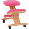 Ergonomická kľakačka, ružová/buk, GROCO Ergonomická kľakačka, ružová/buk, GROCO