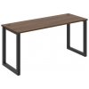 Pracovný stôl UNI O, 160x75,5x60 cm, orech/sivá Pracovný stôl UNI O, 160x75,5x60 cm, orech/sivá