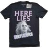 RockOff Beetlejuice unisex tričko: HERE LIES… - čierna Veľkosť: XL RockOff Beetlejuice unisex tričko: HERE LIES… - čierna Veľkosť: XL