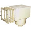 Skimmer V10 ABS – pre fólie, 150 × 150 mm, mosadzné zástreky Skimmer V10 ABS – pre fólie, 150 × 150 mm, mosadzné zástreky