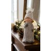 MagicHome Vánoční figurka, Anděl se sněhovou koulí, LED, terakota, 13,5x13x20 cm MagicHome Vánoční figurka, Anděl se sněhovou koulí, LED, terakota, 13,5x13x20 cm