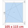 Soft Plastové okno 105x115 cm, otváravé a sklopné Soft Plastové okno 105x115 cm, otváravé a sklopné
