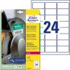Etikety Avery 63,5x33,9 mm, ultra odolné biele Etikety Avery 63,5x33,9 mm, ultra odolné biele