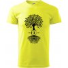 Narodeninový strom 60 - Klasické pánske tričko vyššej gramáže - M ( Neonová žltá ) Narodeninový strom 60 - Klasické pánske tričko vyššej gramáže - M ( Neonová žltá )
