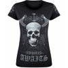 tričko VICTORY OR VALHALLA SKULL Čierna tričko VICTORY OR VALHALLA SKULL Čierna