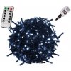VOLTRONIC® 59756 Vianočné LED osvetlenie 5 m - studená biela 50 LED + ovládač - zelený kábel VOLTRONIC® 59756 Vianočné LED osvetlenie 5 m - studená biela 50 LED + ovládač - zelený kábel