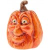Jesenná dekorácia Tekvica s tvárou, 9 x 12 cm, keramika Jesenná dekorácia Tekvica s tvárou, 9 x 12 cm, keramika