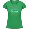 Dámske Tričko Gildan - Farebný nápis DOG Mama - Irish Green - S - Dámske Dámske Tričko Gildan - Farebný nápis DOG Mama - Irish Green - S - Dámske