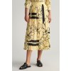 Gant Line Drawing Pleated Skirt žltá