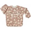 Podbradník 2v1 Bib with Removable Sleeves Savannah Bloom Beaba s odnímateľnými rukávmi vodeodolný hnedý od 4 mes Podbradník 2v1 Bib with Removable Sleeves Savannah Bloom Beaba s odnímateľnými rukávmi vodeodolný hnedý od 4 mes