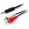 Audio kábel, 3,5 mm jack 2xRCA, 2,5 m, EQUIP Audio kábel, 3,5 mm jack 2xRCA, 2,5 m, EQUIP