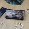 Dámska kožená peňaženka šedo/hnedá - Gregorio Victoria šedá