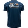 Grundéns tričko Commercial Boat SS Tech Tee Blue Abbys