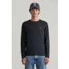 TRIČKO GANT REG SHIELD LS T-SHIRT BLACK TRIČKO GANT REG SHIELD LS T-SHIRT BLACK
