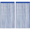 Šnúrkové závesy s tunelmi 100 x 250 cm - 2 kusy, modrá farba Šnúrkové závesy s tunelmi 100 x 250 cm - 2 kusy, modrá farba