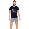 Pánské pyžamo 39907 Nature blue - XXL Pánské pyžamo 39907 Nature blue - XXL