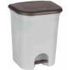 Keeeper Plastový odpadkový kôš 22 l strieborný
