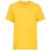 Fruit of the Loom Yellow Cotton T-shirt žltá