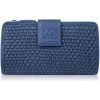 Paolo Peruzzi peňaženka z pravej kože modrá - dámska Paolo Peruzzi peňaženka z pravej kože modrá - dámska