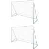 vidaXL Futbalové bránky oceľové 2 ks 240x90x150 cm vidaXL Futbalové bránky oceľové 2 ks 240x90x150 cm