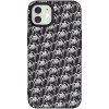 Picasee silikónový čierny obal pre Apple iPhone 12 - Separ - White On Black 2 Picasee silikónový čierny obal pre Apple iPhone 12 - Separ - White On Black 2